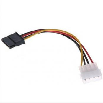 4-Pin IDE Molex zu 15-Pin Serial ATA SATA Festplatte Power Adapter Kabel