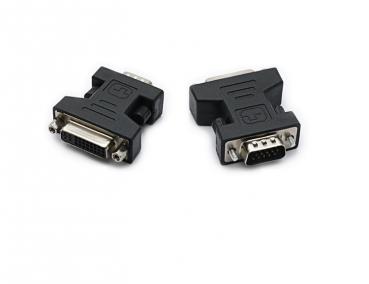 VGA zu DVI Adapter VGA Stecker 15pol. an DVI Buchse (24+5 Pins) Monitoradapter