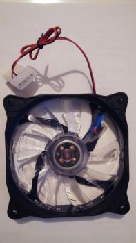 10X 120mm 15 LEDs Rot/Red Gehäuse-Lüfter/Fan transparent 12cm